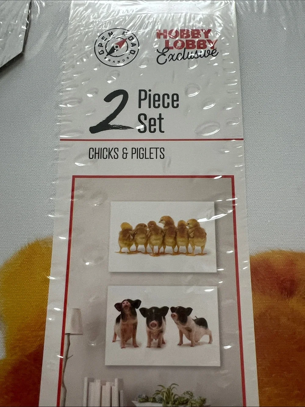 Hobby Lobby Chicks & Piglets Wall Art - Canvas 15” x 23”